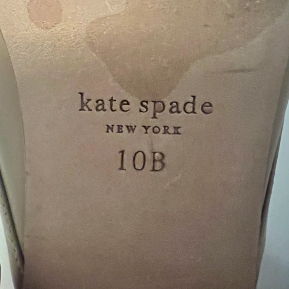 New Kate Spade Tan Cadenza Leather Mules (Sz 10) - Picture 2 of 3